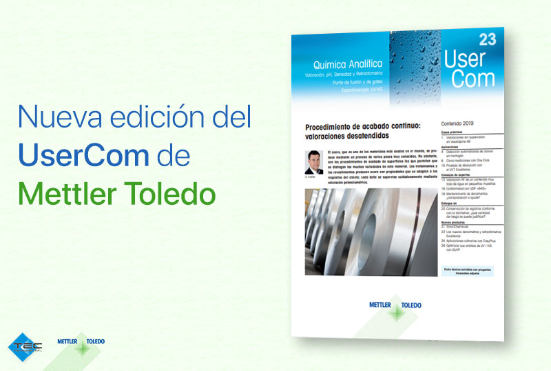 Última edición del UserCom de Mettler Toledo